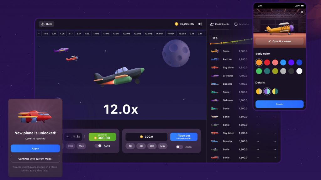 Aviatrix game online casino.