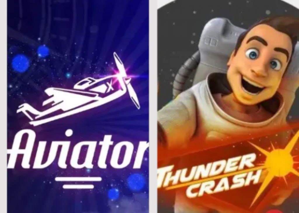 Thunder crash και aviator.