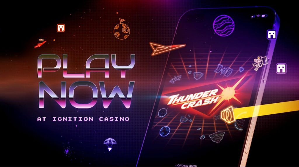 Thunder Crash-Spiel im Online-Casino.
